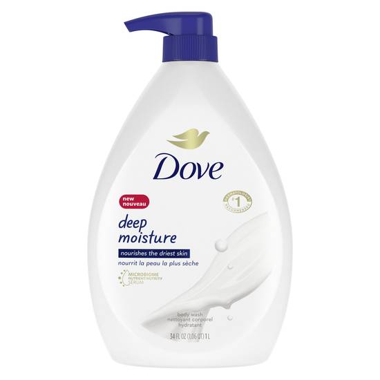 Order Dove Deep Moisture Body Wash Pump For Dry Skin Sulfate Free Moisturizing Bodywash, 34 OZ food online from Cvs store, ONTARIO on bringmethat.com