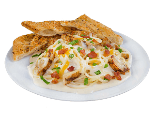 Order Chicken Bacon Spaghetti - Pasta food online from Sarpino's Pizzeria  store, Northbrook on bringmethat.com