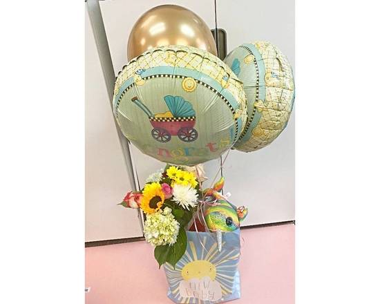 Order New Baby bag package  food online from Eugenia's Flowers 24/7 Flower Shop store, Northlake on bringmethat.com