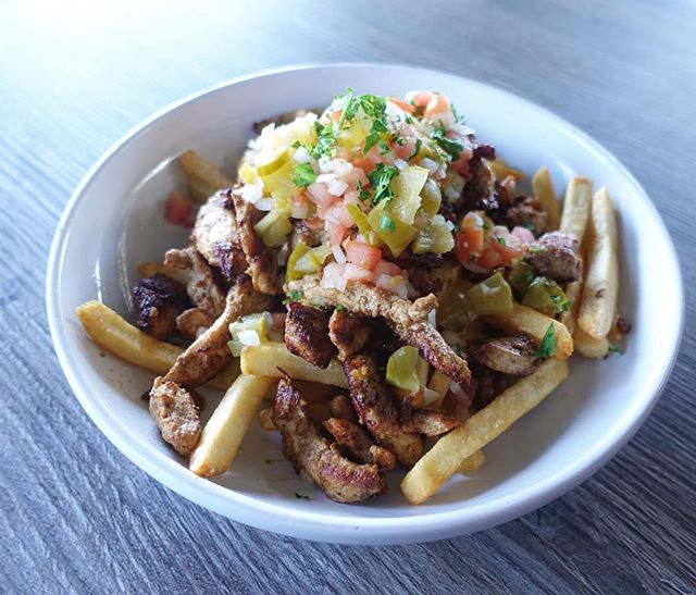 Order Chicken Shawarma Fries food online from The Grill House store, La Verne on bringmethat.com