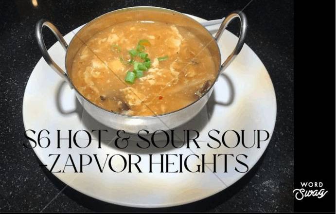 Order S6 Hot-Sour Soup with Tofu food online from Thai Spice store, Houston on bringmethat.com