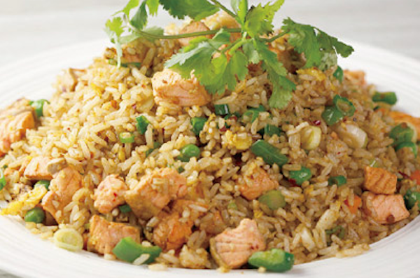 Order Salmon Fried Rice food online from Wild Pepper store, San Francisco on bringmethat.com