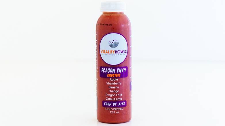 Order Dragon Envy Cold Pressed Smoothie food online from Vitality Bowls store, Cupertino on bringmethat.com
