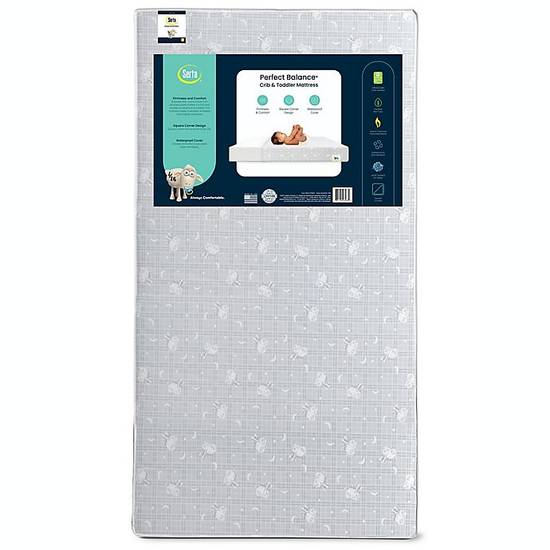 Order Serta® Perfect Balance™ Crib and Toddler Mattress in Dove Grey food online from Bed Bath & Beyond store, Lancaster on bringmethat.com