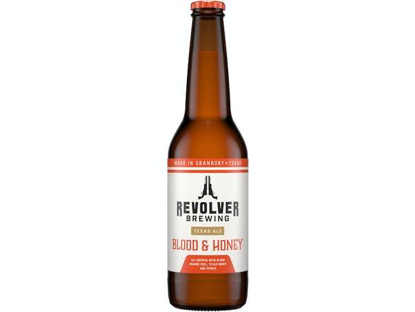 Order Revolver Brewing Blood & Honey Ale Craft Beer - 6x 12oz Bottles food online from Bear Creek Spirits & Wine store, Colleyville on bringmethat.com