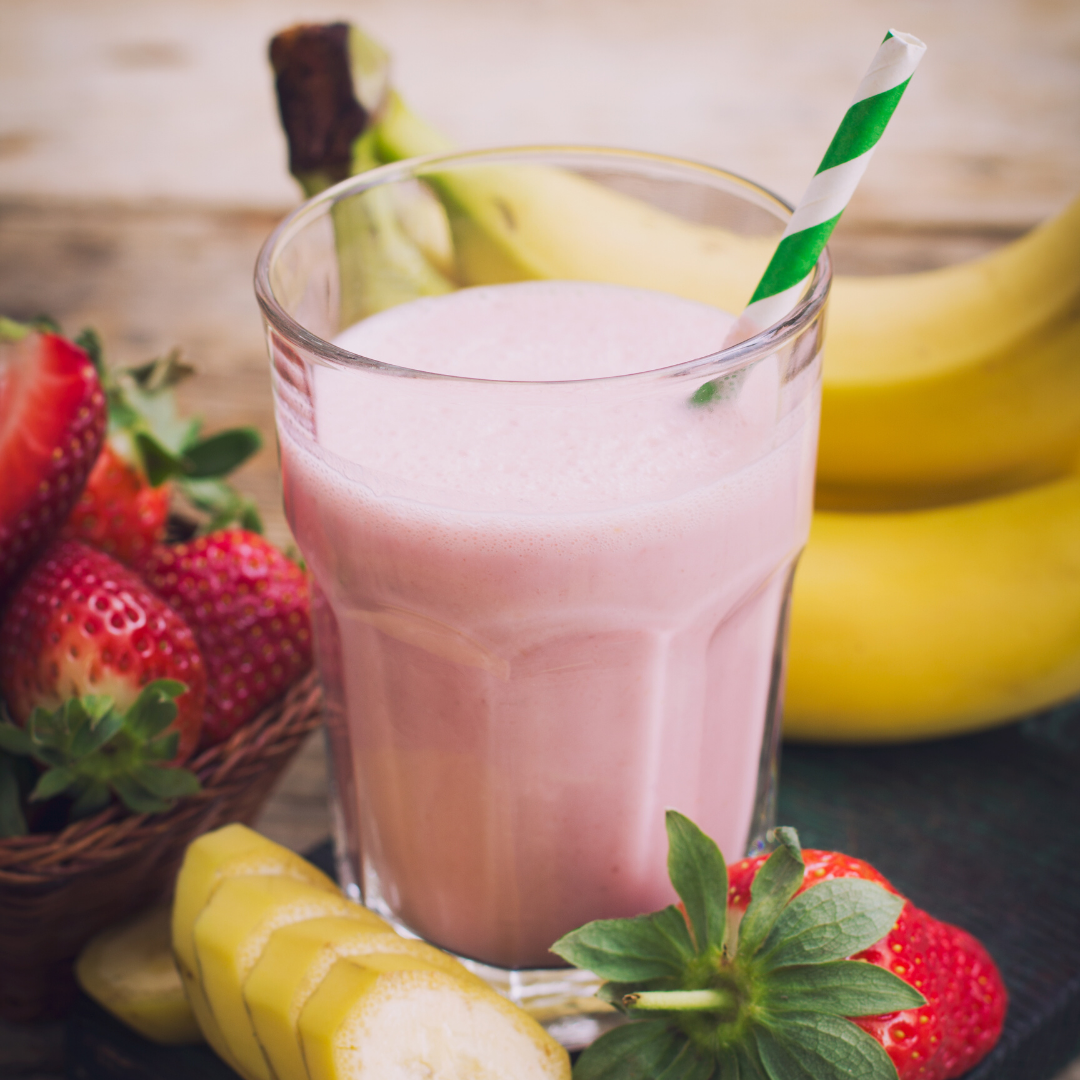 Order Strawberry and Banana Smoothie food online from Moe Joe Coffee Co store, Clemson on bringmethat.com