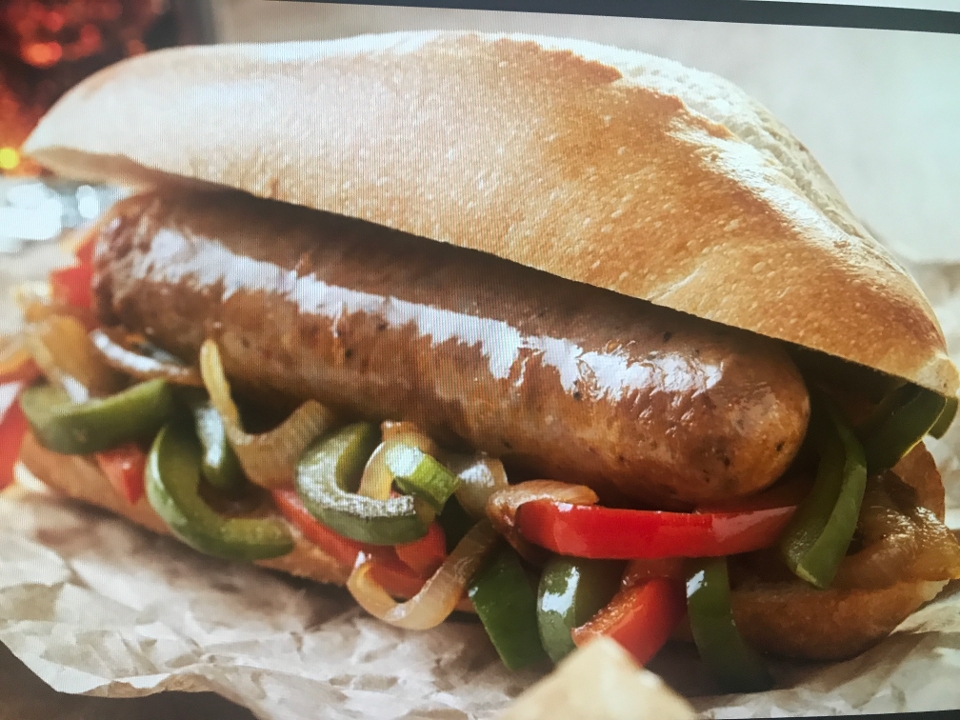 Order Sausage & Peppers Hoagie food online from Carsonie's Westerville store, Westerville on bringmethat.com