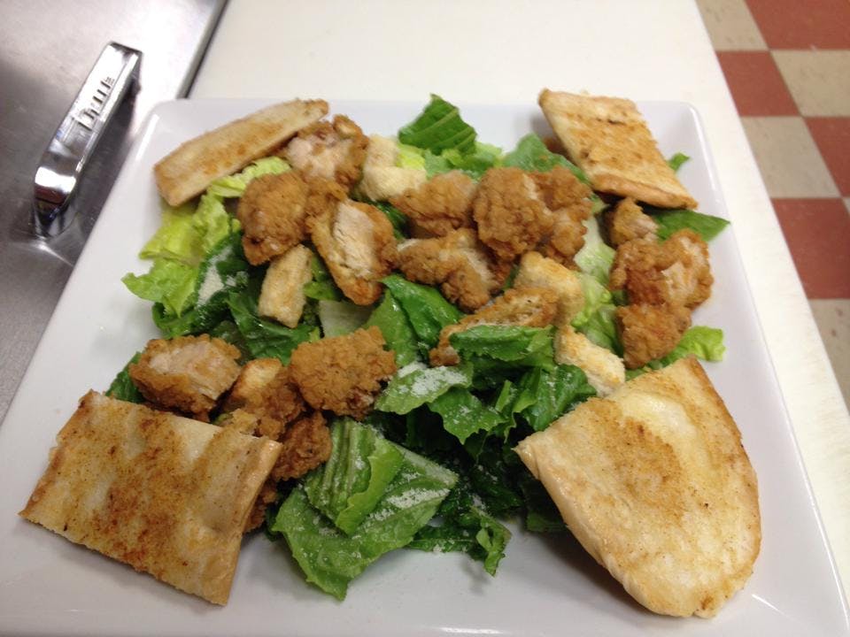 Order Caesar Salad - Salad food online from Teddy Old Lyme Pizza Palace store, Old Lyme on bringmethat.com