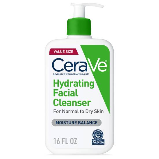 Order CeraVe Hydrating Facial Cleanser for Normal to Dry Skin, 16 OZ food online from CVS store, INGLEWOOD on bringmethat.com