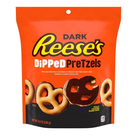 Order Reese's Dark Chocolate Dipped Pretzels in Peanut Butter, 8.5 OZ food online from Cvs store, TRAVERSE CITY on bringmethat.com