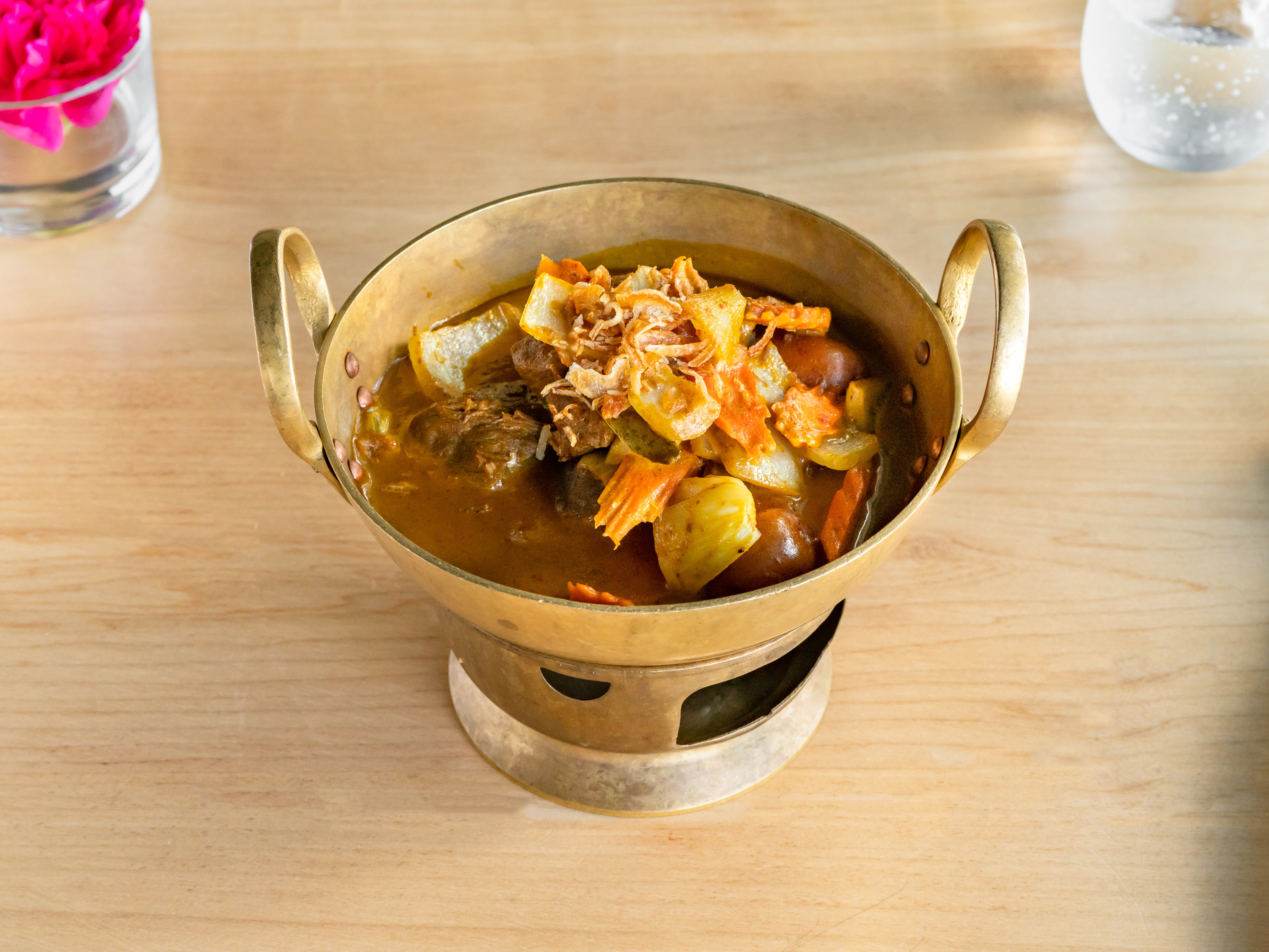 Order Yellow Curry Lamb food online from Sweet Lime Thai Cuisine store, San Francisco on bringmethat.com