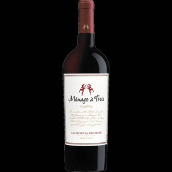 Order Ménage a Trois red blend 750ml food online from Bay Area Liquors & Groceries store, Oakland on bringmethat.com