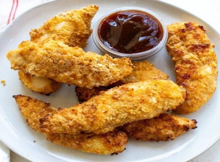 Order Chicken Fingers - 4 Pieces food online from Pete's pizzeria & restaurant store, Brooklyn on bringmethat.com