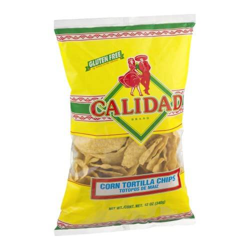 Order Calidad · Tortilla Chips Corn (12 oz) food online from Mesa Liquor store, Mesa on bringmethat.com