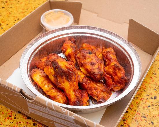 Order Hot and Spicy Buffalo Chicken Wings (1 lb) food online from Sarpino's Pizzeria Gurnee store, Third Lake on bringmethat.com