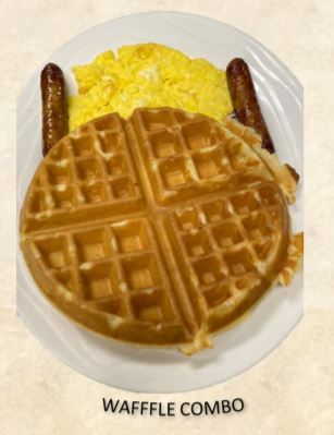 Order Waffle Combo food online from The Big Egg store, North Olmsted on bringmethat.com