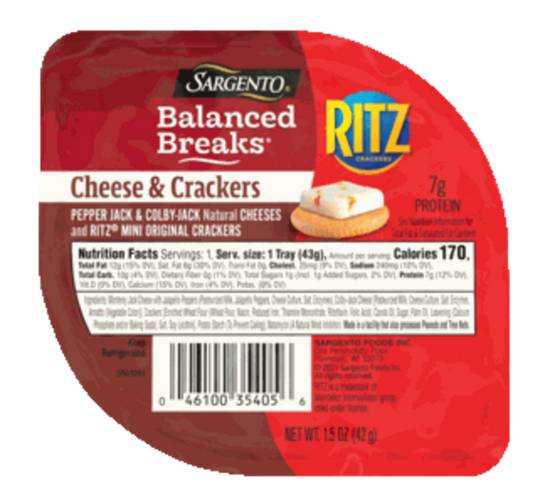 Order Sargento Ritz Cheese and Crackers food online from IV Deli Mart store, Goleta on bringmethat.com