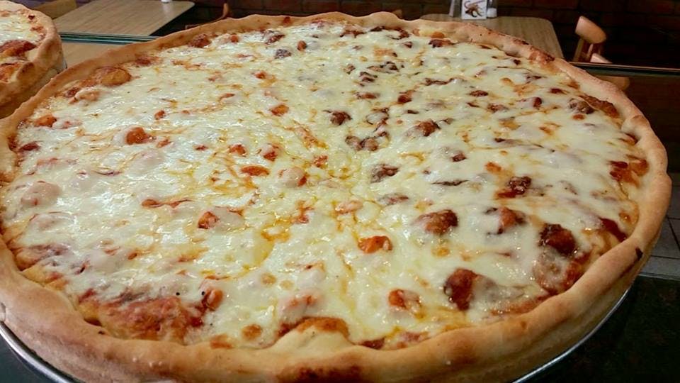 Order Cheese Pizza - Personal 12'' food online from Mark's Pizza & Restaurant store, Hackensack on bringmethat.com