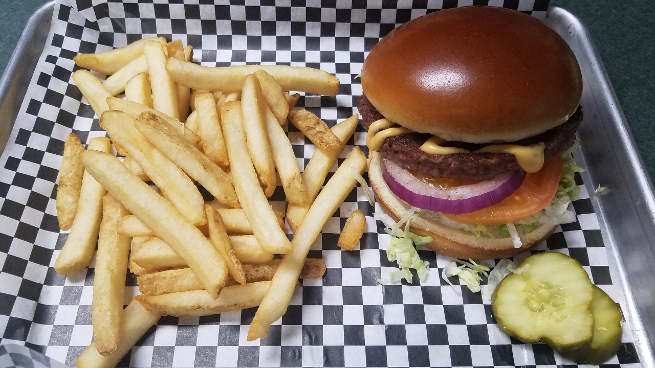 Order *Impossible Burger food online from The Distillery Restaurant store, Victor on bringmethat.com