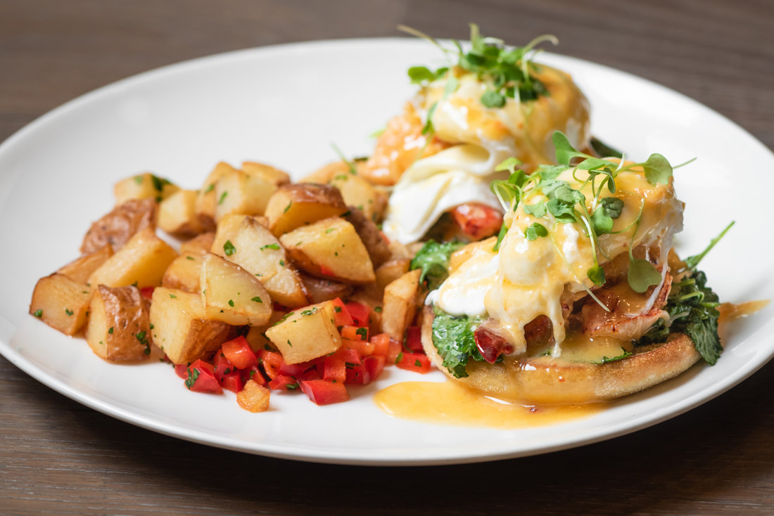 Order Lobster Benedict food online from Juniper Spirits And Oysters store, Chicago on bringmethat.com