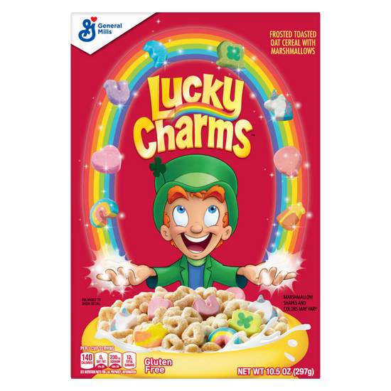 Order General Mills Lucky Charms with Magical Marshmallows Cereal 10.5oz food online from Everyday Needs by Gopuff store, Pittsburgh on bringmethat.com