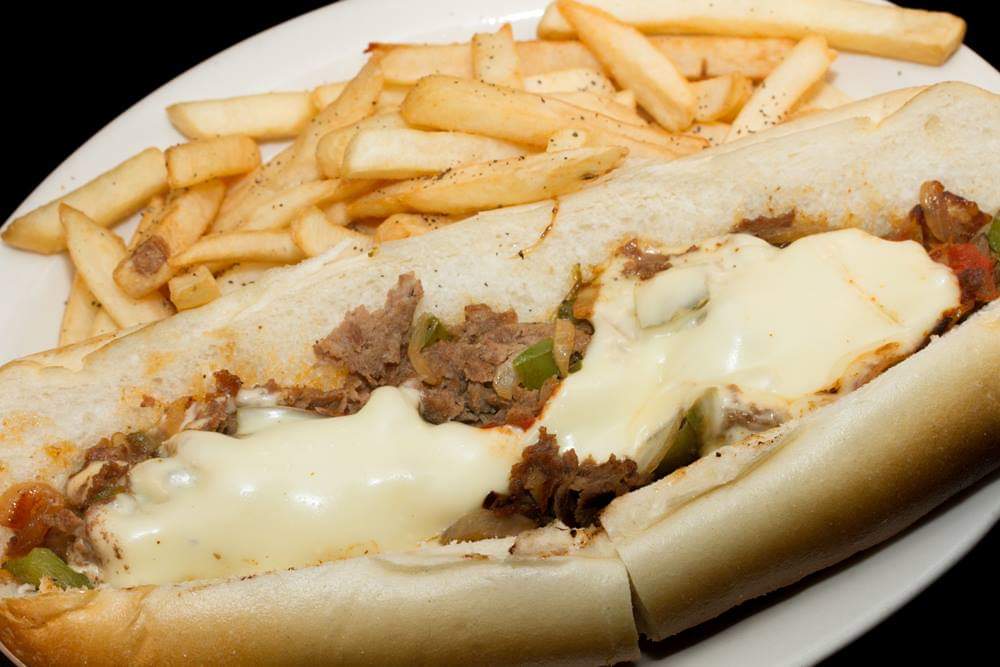 Order Philly Cheesesteak Sub food online from Roxys Cafe store, Harrisburg on bringmethat.com