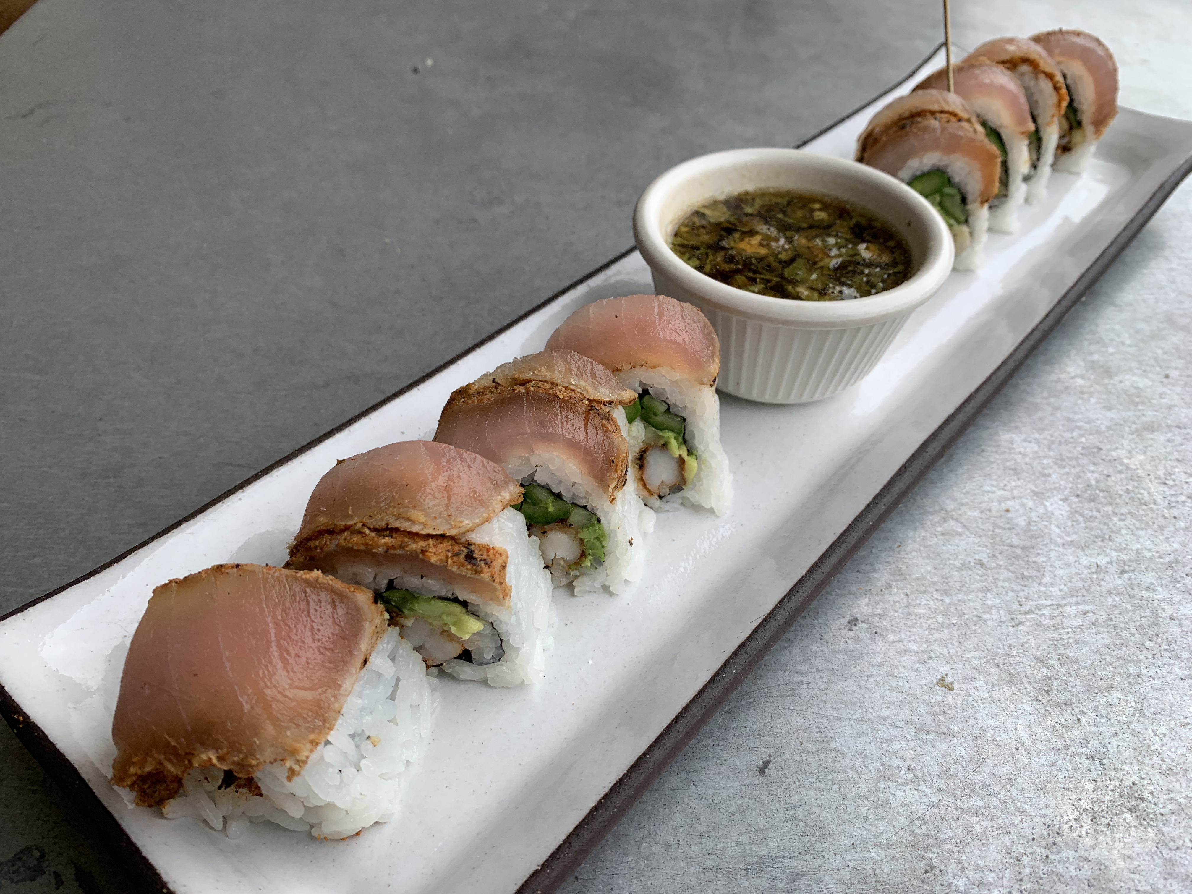 Order Gluten Free Tsunami Roll food online from Sushi Lounge store, Poway on bringmethat.com