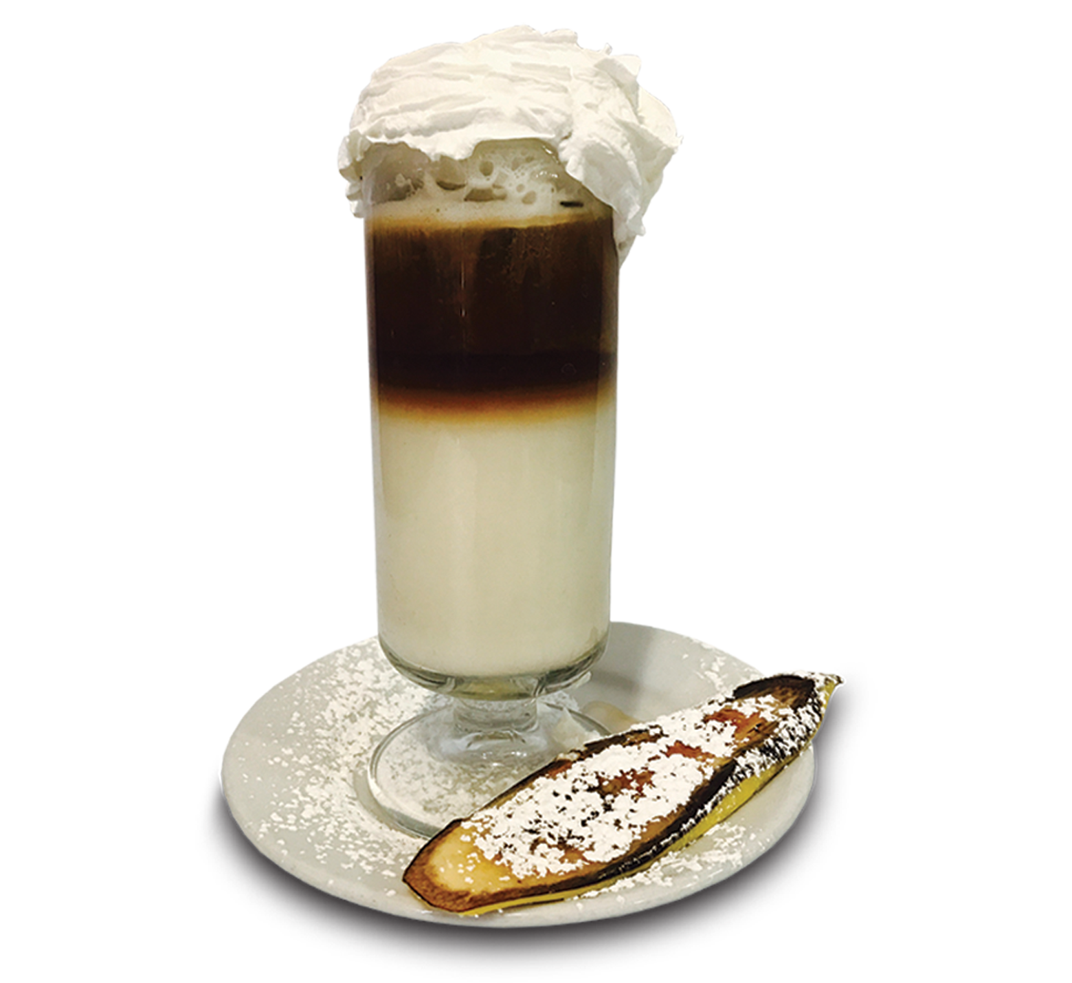 Order Double Shot Banana Latte food online from Hash House A Go Go store, Las Vegas on bringmethat.com