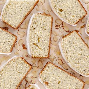 Order Almond Poppyseed (Quick Bread) food online from Too Sweet Cakes store, Bend on bringmethat.com