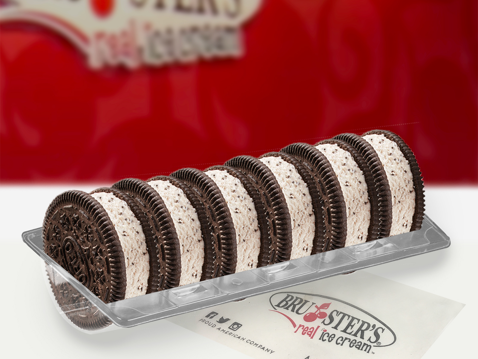Order Oreo Sandwiches- 6 pack with Vanilla Ice Cream food online from Bruster Real Ice Cream store, Alpharetta on bringmethat.com