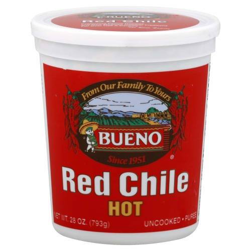 Order Bueno · Red Mild Chile (28 oz) food online from Albertsons Express store, Gallup on bringmethat.com
