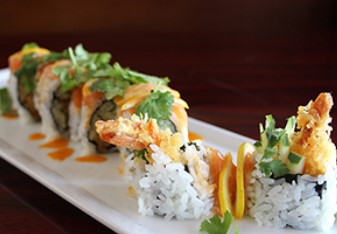 Order Shrimp Tempura Roll  food online from Volcano Asian Cuisine store, Burlington on bringmethat.com