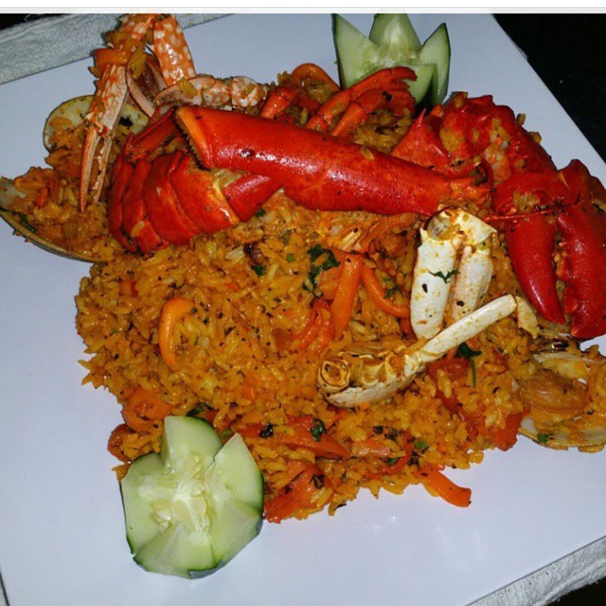 Order Seafood Paella food online from El Gran Mar De Plata Restaurant Corp store, Brooklyn on bringmethat.com