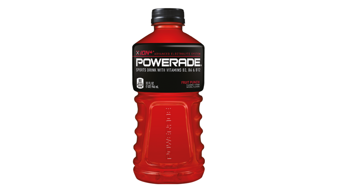 Order Powerade Fruit Punch 28oz Bottle food online from Rancho Liquor store, Thousand Oaks on bringmethat.com
