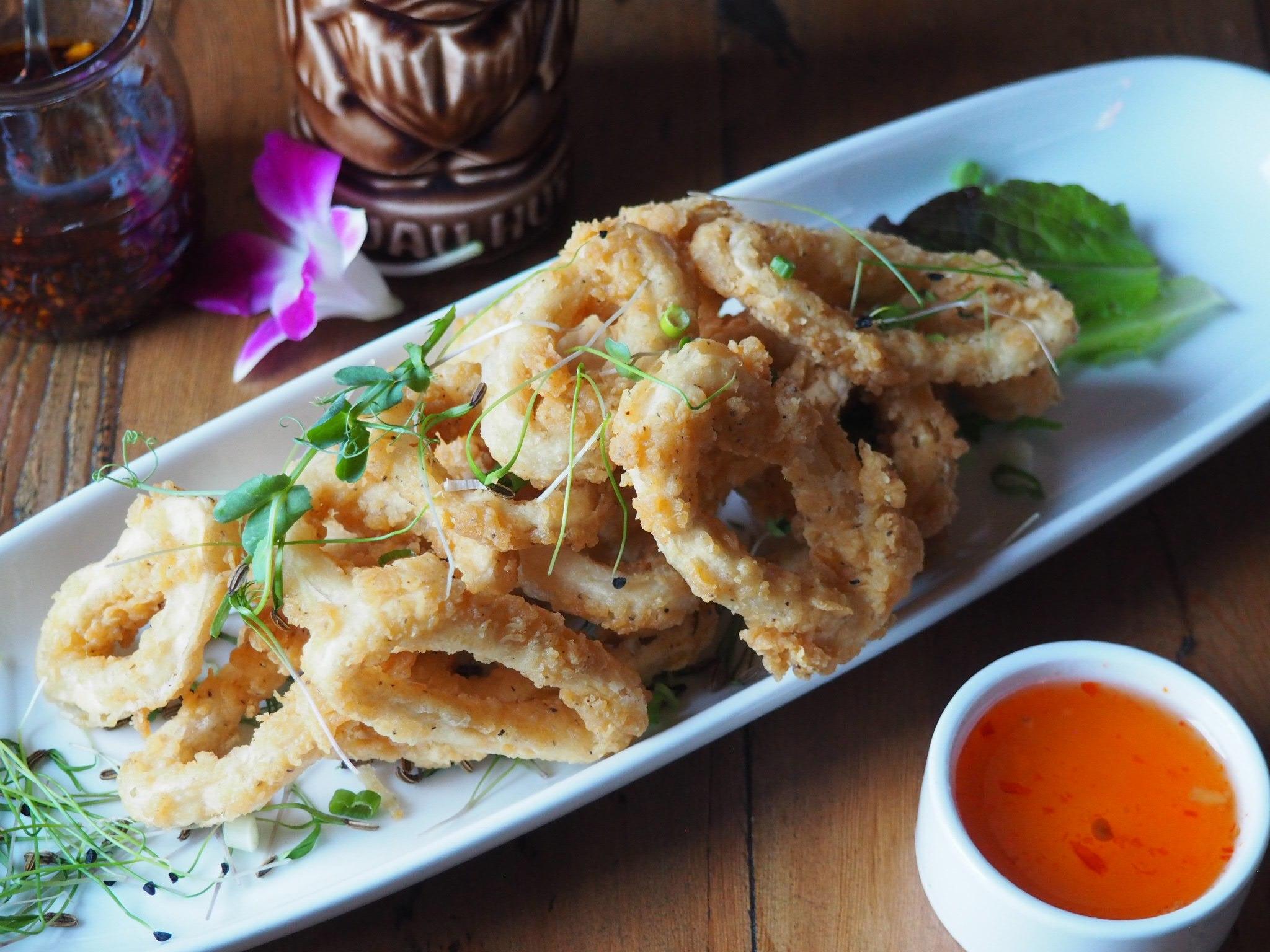 Order Fried Calamari food online from Mayuree Thai Tavern store, Baltimore on bringmethat.com