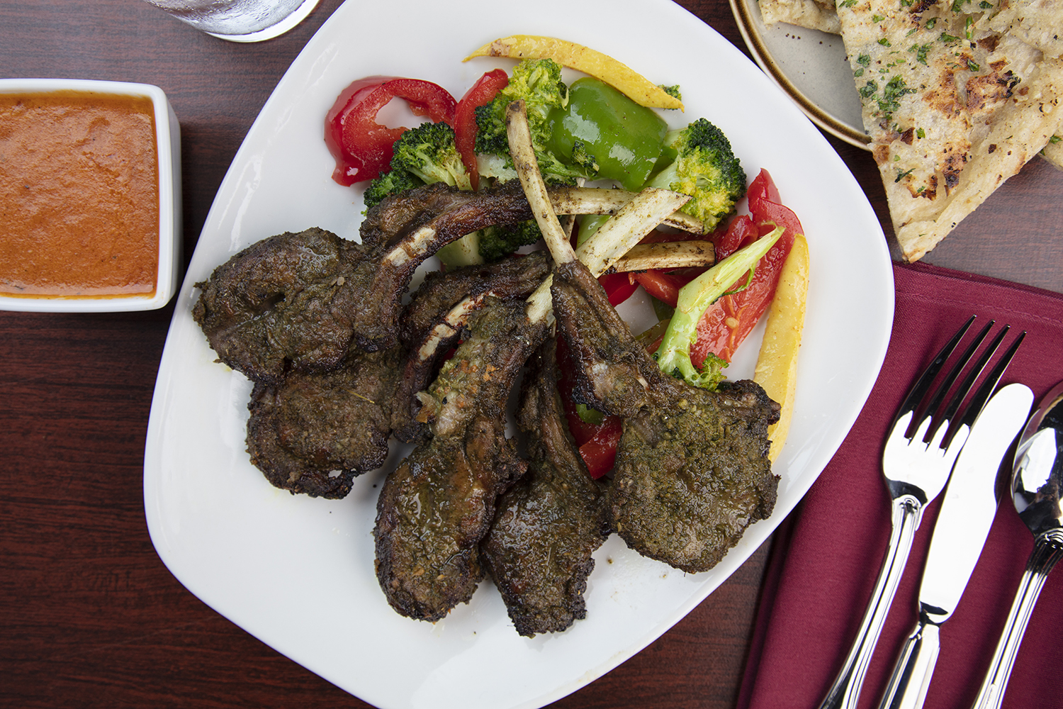 Order Lamb Chop food online from Chutney Indian & Nepalese Cuisine store, Aurora on bringmethat.com