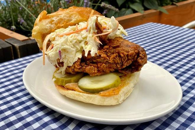 Order Spicy Chicken Sandwich food online from Blue Smoke store, New York on bringmethat.com