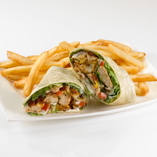 Order Chicken Bacon Ranch Wrap food online from Chatters Bar & Gril store, Holtsville on bringmethat.com