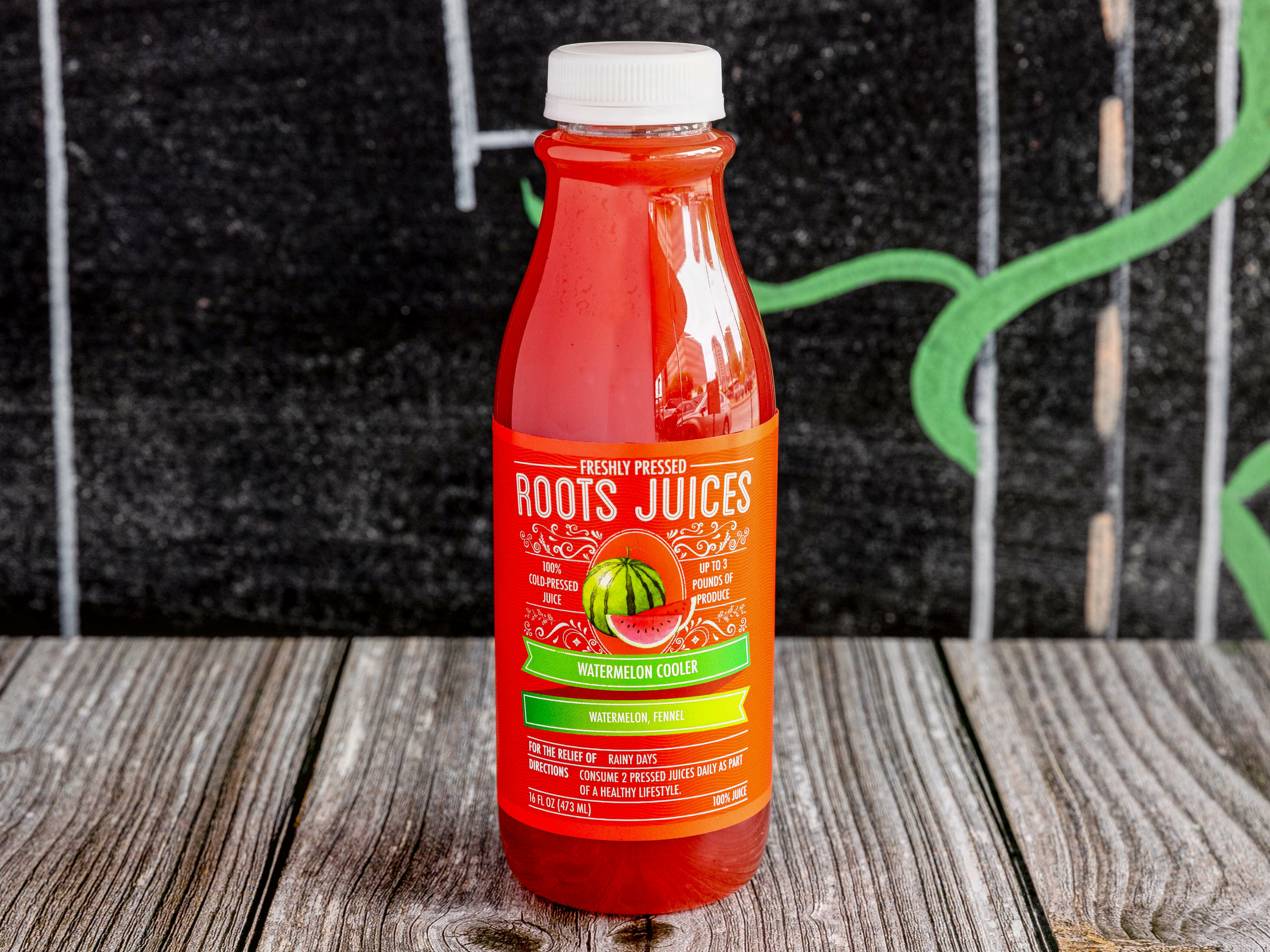 Order Watermelon Cooler Juice food online from Roots Juices store, Dallas on bringmethat.com