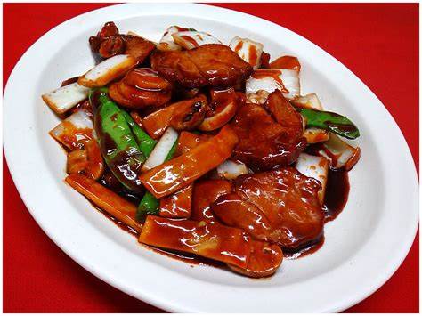 Order 70. Pork with Mixed Chinese Vegetables food online from Taste of Asian store, Lodi on bringmethat.com