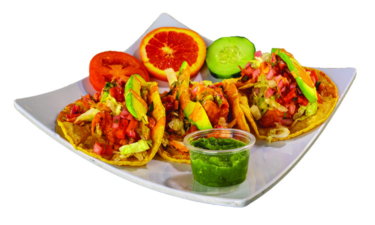 Order 35. Tacos de Camaron ( 3 Tacos) food online from Malta Mexican Seafood store, Lake Forest on bringmethat.com