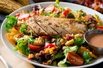 Order Honey Bourbon Salad with Chicken food online from Olgas Kitchen store, Lansing on bringmethat.com