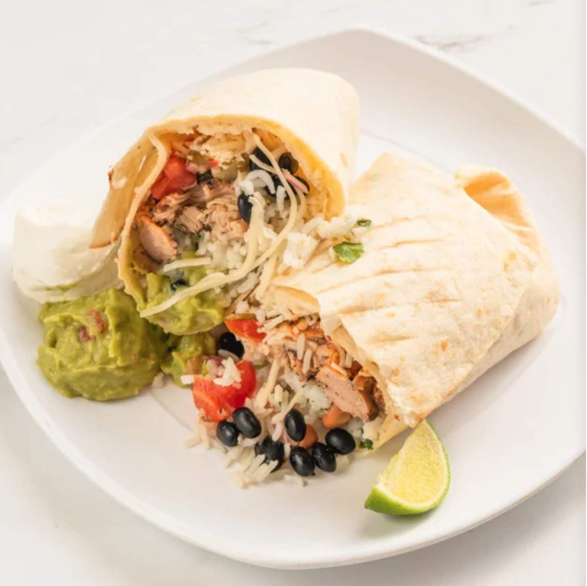 Order Arriba Chicken Burrito food online from Arriba Mexican Grill store, Austin on bringmethat.com
