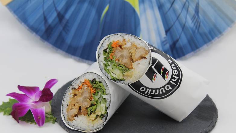 Order 6. Fiery Chicken Burrito food online from Ij Sushi Burrito store, Seattle on bringmethat.com