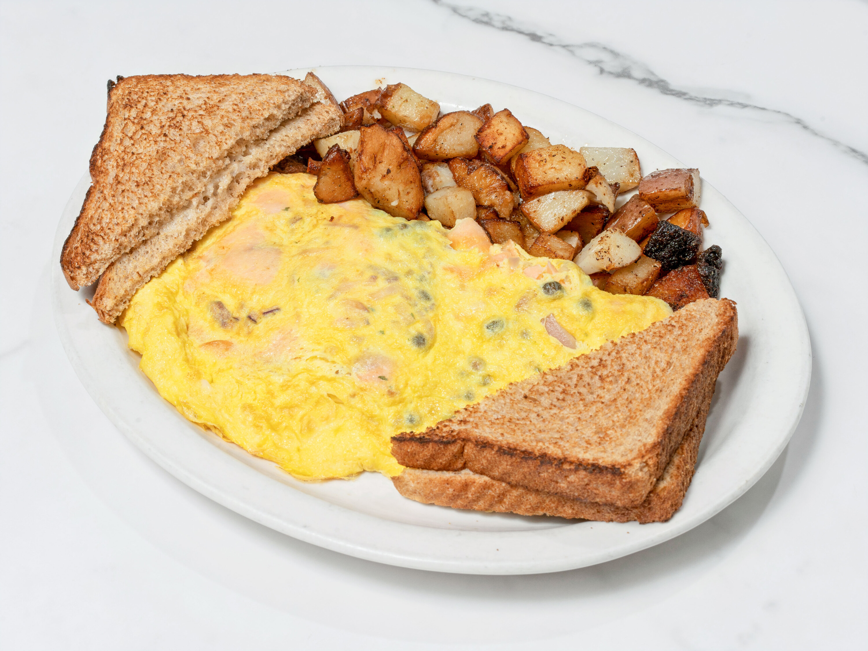Order Smoked Salmon Omelet food online from Emmily's Restaurant store, Johnston on bringmethat.com
