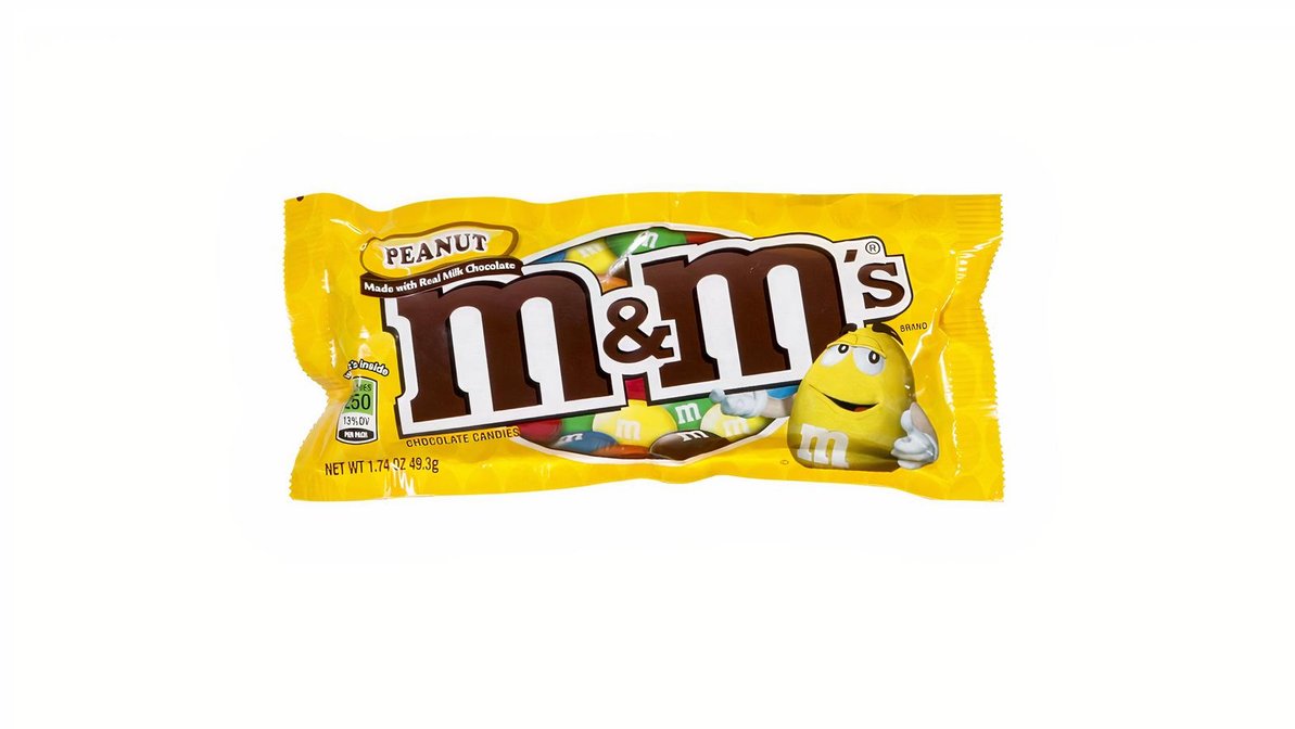 Order M&M's Peanuts Milk Chocolate Candy (1.74 oz) food online from Neomunch store, Warren on bringmethat.com