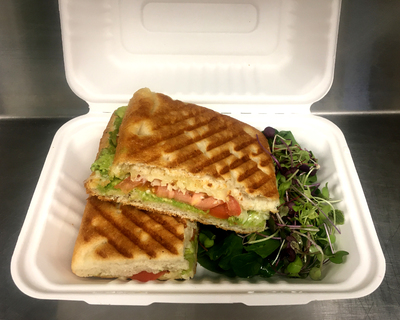 Order Grilled Cheese #7 Swiss Avocado Tomato* food online from Longfellow store, Mahwah on bringmethat.com