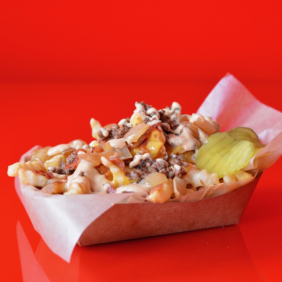 Order Super Smash Bacon Cheeseburger Fries food online from Super Smash Burgers store, Roswell on bringmethat.com