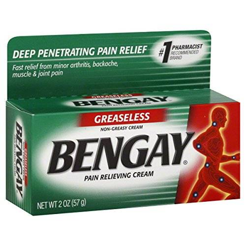 Order Bengay Greaseless Pain Relieving Cream food online from Deerings Market store, Traverse City on bringmethat.com