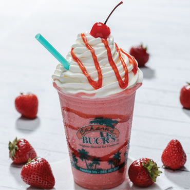 Order 16. Strawberry Bliss Smoothie food online from Bahama Buck store, Galveston on bringmethat.com